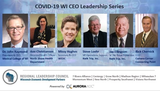 COVID-19 WI CEO Leadership webinar graphic
