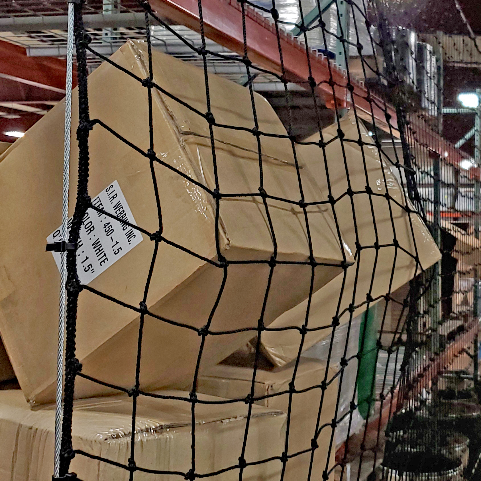Rack with Boxes Falling