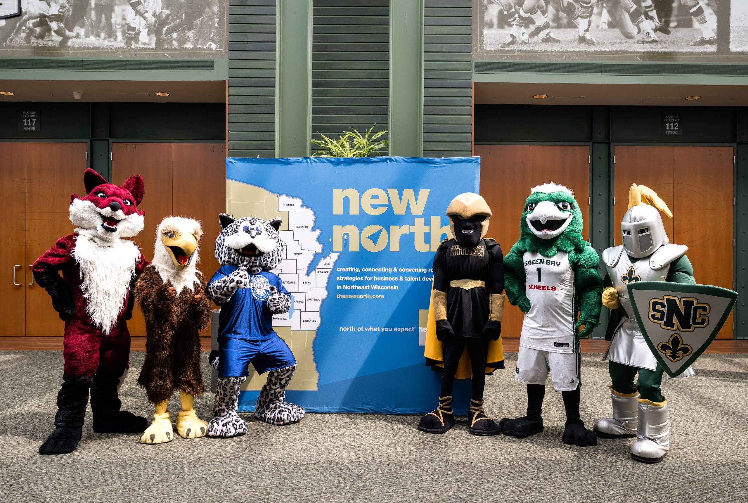 college mascots at 2025 New North Summit